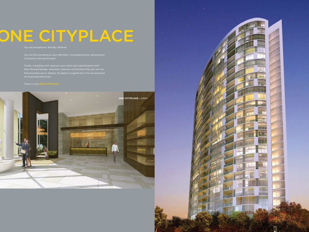 One CityPlace Buckhead, Luxury condo sales brochures