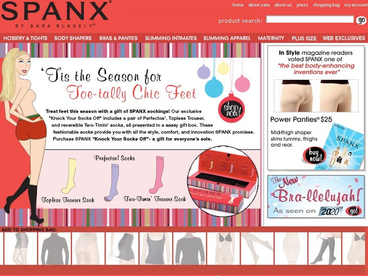Spanx, “Knock Your Socks Off” holiday campaign